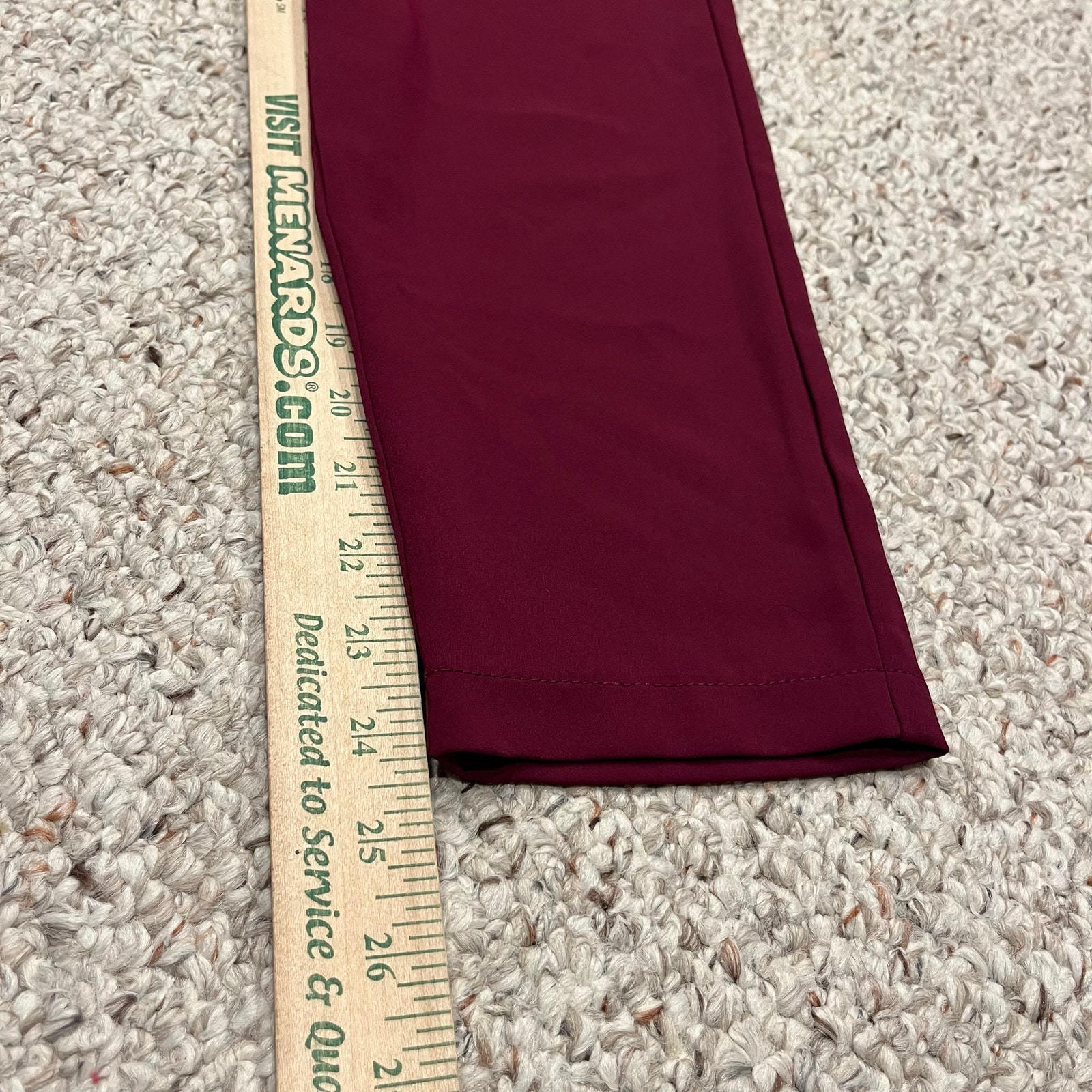 New Ruti Feeling Cool Trouser Pants 00 French Plum Drop Crotch Preppy Classic — image 4 of 7